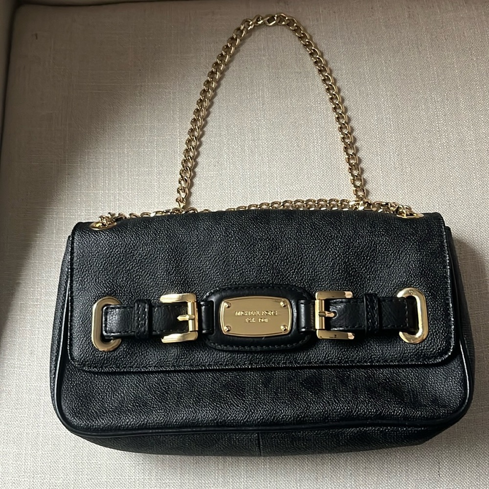 Michael Kors monogrammed shoulder bag